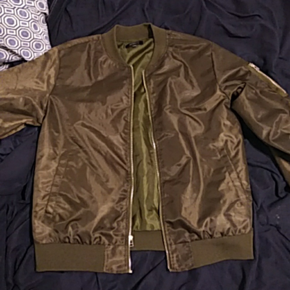 Olive Bomber Jacket